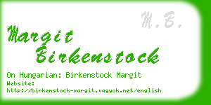 margit birkenstock business card